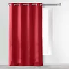 Image de douceur d'intérieur, Rideau à Oeillets (140 x 260 cm) Absolu Rouge, Microfibre
