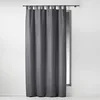 Image de RIDEAU A PASSANTS 140 x 260 CM POLYESTER UNI ESSENTIEL BETON