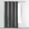 Image de douceur d'intérieur, Rideau à Oeillets (140 x 280 cm) Absolu Anthracite, Microfibre