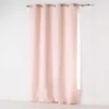 Image de douceur d'intérieur, Rideau à Oeillets (140 x 280 cm) Absolu Rose Pale, Microfibre