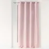 Image de Douceur d'Intérieur, Rideau à Oeillets (140 x 260 cm) Domea Rose/Or, Polyester Imprimé Métallisé