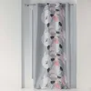 Image de Douceur d'Intérieur, Rideau à Oeillets (140 x 260 cm) Eden Blush Gris, Polyester Imprimé