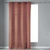 Image de Douceur d'Intérieur, Rideau à Oeillets (140 x 240 cm) Velvetine Rose, Velours Uni
