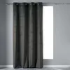 Image de Douceur d'Intérieur, Rideau à Oeillets (140 x 240 cm) Velvetine Anthracite, Velours Uni