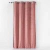 Image de Douceur d'Intérieur, Rideau à Oeillets (140 x 240 cm) Bellagold Rose, Velours Imprimé Or