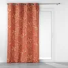 Image de Douceur d'Intérieur, Rideau à Oeillets (140 x 260 cm) Belflor Terracotta/Or, Polyester Imprimé Métallisé