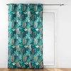 Image de RIDEAU A OEILLETS 140 x 260 CM POLYESTER IMPRIME METALLISE ORNELLA EMERAUDE