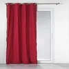 Image de Douceur d'Intérieur, Rideau à Oeillets (140 x 240 cm) Mistraline Bordeaux, Coton Recyclé Uni