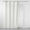 Image de Douceur d'Intérieur, Rideau à Oeillets (140 x 260 cm) Velouriane Blanc, Velours Relief