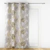 Image de Douceur d'Intérieur, Rideau à Oeillets (140 x 260 cm) Mogador Naturel, Polyester Imprimé Métallisé