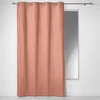 Image de Douceur d'Intérieur, Rideau à Oeillets (140 x 240 cm) Panama Rose Poudre, Coton Uni