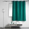 Image de RIDEAU A OEILLETS 140 x 180 CM POLYESTER UNI ESSENTIEL EMERAUDE