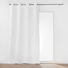 Image de douceur d'intérieur, Rideau à Oeillets (135 x 260 cm) Micropolar Blanc, Isolant Thermique