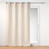 Image de douceur d'intérieur, Rideau à Oeillets (140 x 240 cm) Doreline, Coton Jacquard et Top Fils Métallisés