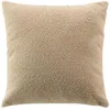 Image de Douceur d'Intérieur, Coussin Déhoussable (45 x 45 cm) Wooly Beige, Bouclette Unie