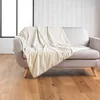 Image de Douceur d'Intérieur, Plaid (125 x 150 cm) Wooly Naturel, Bouclette Unie