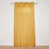 Image de Douceur d'Intérieur, Rideau à Oeillets (140 x 260 cm) Zeline Jaune, Polyester Uni et Fils Métallisés