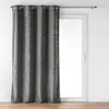 Image de Douceur d'Intérieur, Rideau à Oeillets (140 x 260 cm) Verra Anthracite, Velours Relief