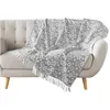 Image de Douceur d'Intérieur, Plaid à Franges (125 x 150 cm) Flavie, Coton/Polyester Imprimé