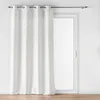 Image de Douceur d'Intérieur, Rideau à Oeillets (140 x 260 cm) Louxor Blanc, Polyester Imprimé Métallisé
