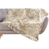 Image de douceur d'intérieur, Plaid à Franges (125 x 150 cm) Dune, Coton / Polyester Imprimé