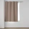 Image de Douceur d'Intérieur, Rideau à Oeillets (135 x 180 cm) Occultiss Noisette, 100% Occultant Chambray Uni