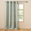 Image de Douceur d'Intérieur, Rideau à Oeillets (140 x 280 cm) Piana Sauge, Polyester Imprimé Métallisé