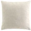 Image de Douceur d'Intérieur, Coussin Déhoussable (45 x 45 cm) Swing Naturel, Velours Relief