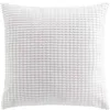 Image de Douceur d'Intérieur, Coussin Déhoussable (45 x 45 cm) Swing Blanc, Velours Relief