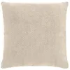 Image de Douceur d'Intérieur, Coussin Déhoussable (45 x 45 cm) Leo Naturel, Velours Chenillé
