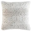 Image de Douceur d'Intérieur, Coussin Déhoussable (45 x 45 cm) Alaska Naturel, Imitation Fourrure et Velours