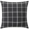 Image de Douceur d'Intérieur, Coussin Déhoussable (45 x 45 cm) Everest Anthracite, Coton & Polyester Tissé