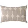 Image de Douceur d'Intérieur, Coussin Déhoussable (40 x 60 cm) Ondine Noir, Polycoton Imprimé Métallisé
