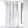 Image de douceur d'intérieur, Voilage à Oeillets (140 x 240 cm) Bully Blanc, Voile Imprimé Argent