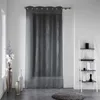 Image de Douceur d'Intérieur 1624702 FILIANE Panneau à oeillets Polyester Anthracite 140 x 240 cm