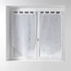 Image de Douceur d'Intérieur 1624899 Chenilla Paire Pompon Passants Motif Voile Sable Fils Chenille Polyester Gris 120 x 60 cm
