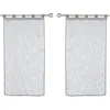 Image de Douceur d'Intérieur Haltona Paire Droite Passants Effet Lin Tisse Haltona Polyester, Gris, 120x60 cm