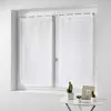 Image de Douceur d'Intérieur Haltona Paire Droite Passants Effet Lin Tisse Haltona Polyester, Blanc, 160x60 cm