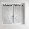 Image de Douceur d'Intérieur Haltona Paire Droite Passants Effet Lin Tisse Haltona Polyester, Gris, 160x60 cm