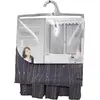 Image de douceur d'intérieur, Paire de Voilages à Passants (2 X 60 X 120 Cm) Filiane Anthracite, Voile Sablé Applique, Anis