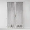 Image de Douceur d'Intérieur, Paire Droite Passe-Tringle (2 x 70 x 200 cm) Milza Anthracite, Voile Tissé