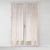 Image de Douceur d'Intérieur, Paire Droite Passe-Tringle (2 x 70 x 200 cm) Milza Beige, Voile Tissé