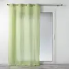 Image de Douceur d'Intérieur, Voilage à Oeillets (140 x 240 cm) Mitsy Vert, Polycoton Uni