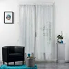 Image de Douceur d'Intérieur, Paire Droite Passe-Tringle (2 x 70 x 200 cm) Filiane Blanc, Voile Sablé Appliqué