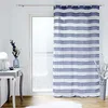 Image de Douceur d'Intérieur, Voilage à Oeillets (140 x 260 cm) Lalina Bleu, Voile Sablé Fils Coupés