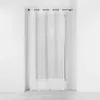 Image de Douceur d'Intérieur, Voilage à Oeillets (140 x 240 cm) Olympia Blanc, Voile Sablé Brodé