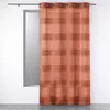 Image de Douceur d'Intérieur, Voilage à Oeillets (140 x 240 cm) Terraza Terracotta, Effet Lin Tissé Fils Chenille