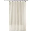 Image de Douceur d'Intérieur, Voilage avec Anneaux (140 x 240 cm) Linka Naturel, Voile Tissé