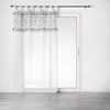 Image de Douceur d'Intérieur, Voilage à Passants 140 x 240 cm Voile Sablé - Top Imprimé et Pompon, Milagreen Blanc