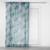 Image de Douceur d'Intérieur, Voilage à Oeillets (140 x 240 cm) Isibelle Bleu, Voile Sablé Imprimé